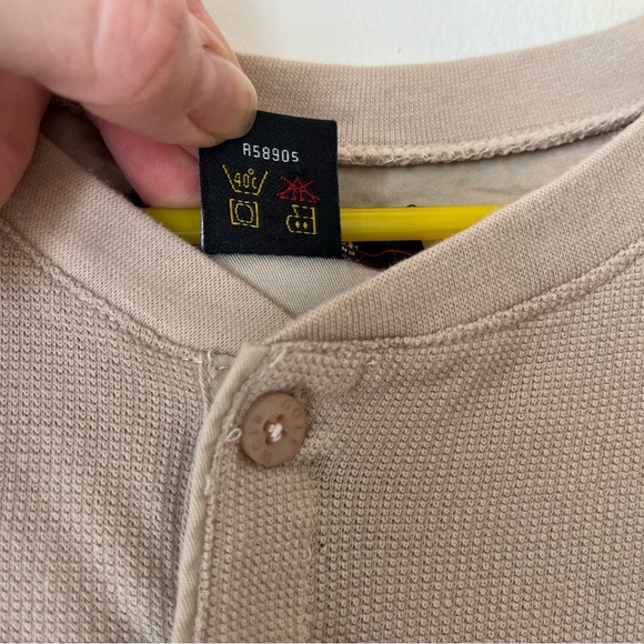 Weir Golf long sleeve waffle men’s neutral minimal activewear shirt size medium - Picture 6 of 9